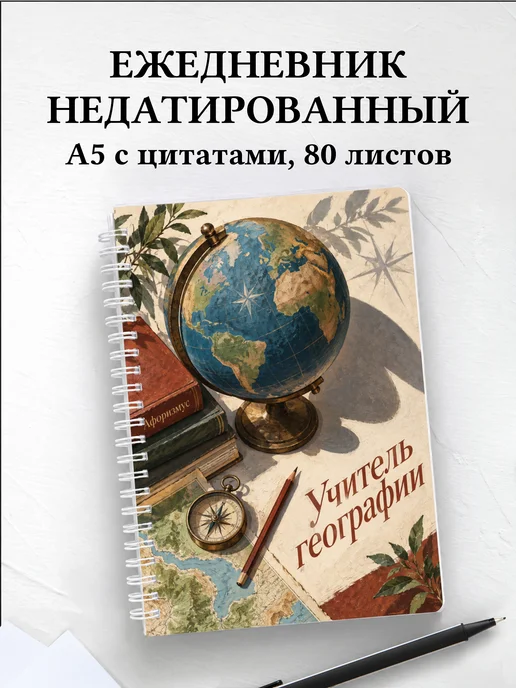 Ежедневник недатированный учителя географии