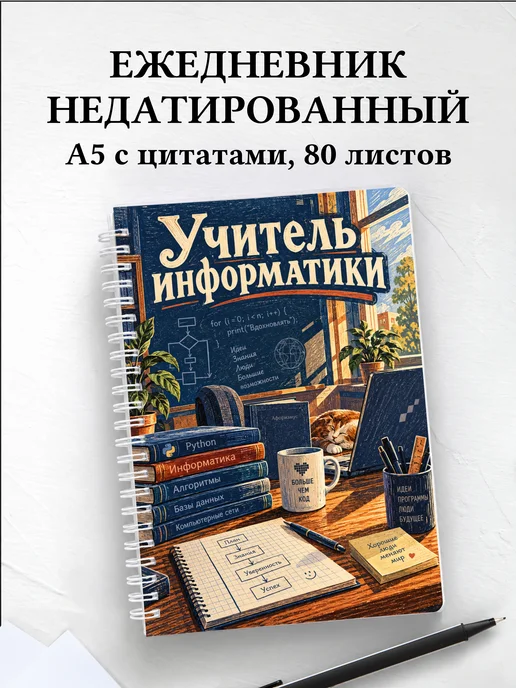 Ежедневник недатированный учителя информатики