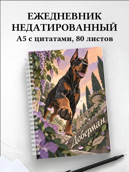 Ежедневник недатированный Доберман