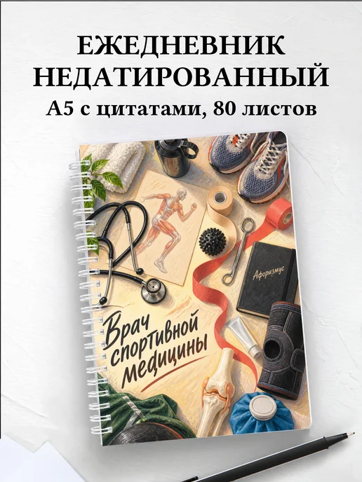 Ежедневник недатированный врача спортивной медицины