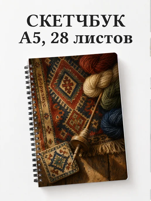 Скетчбук Армянские ковровые узоры