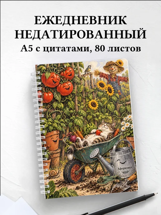 Ежедневник недатированный Юмор садоводов
