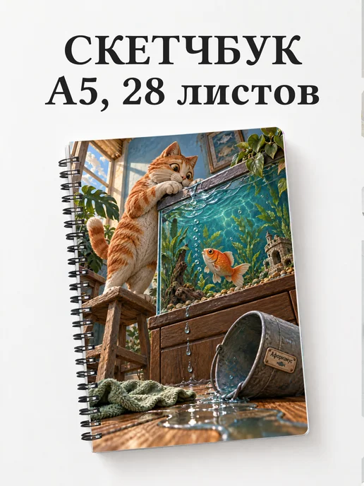 Скетчбук Юмор аквариумистов
