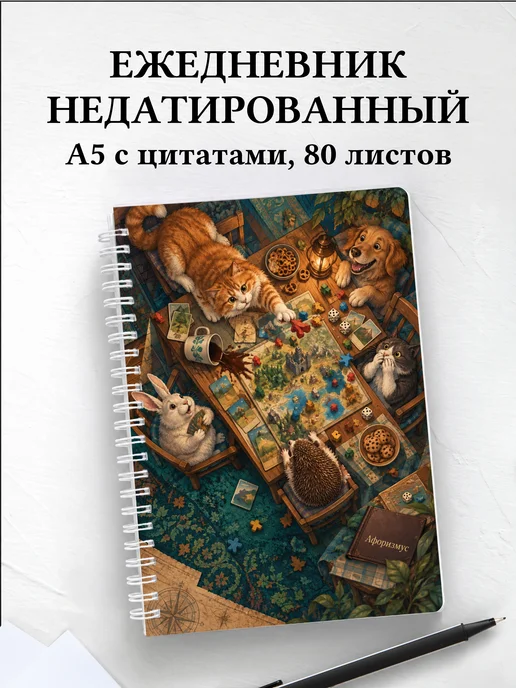 Ежедневник недатированный Юмор настольщиков