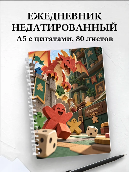 Ежедневник недатированный Юмор настольщиков