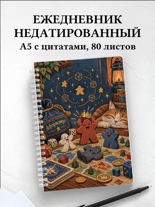 Ежедневник недатированный Юмор настольщиков