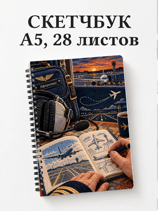 Скетчбук Английский для авиации