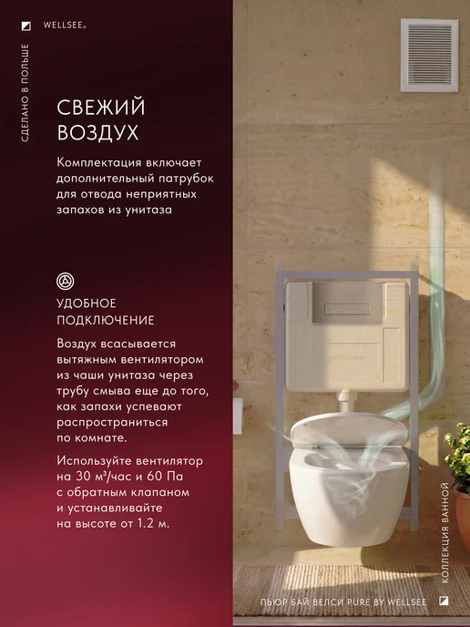 Wellsee Инсталляция с унитазом комплект 10 в 1 с безободковым, 9 в, серый, фото 7