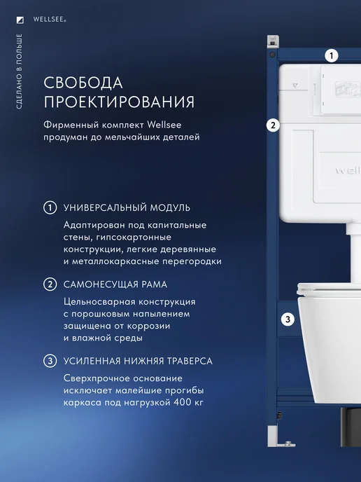Wellsee Инсталляция с унитазом комплект 10 в 1 с безободковым, 9 в, желтый, фото 3