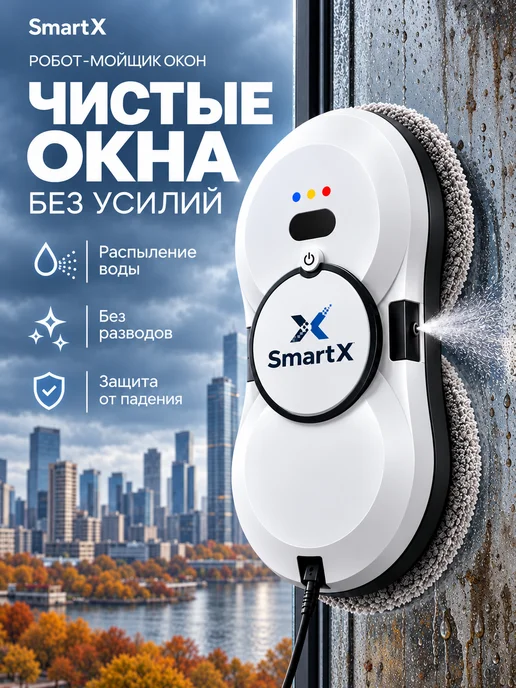 Робот мойщик для окон умный, вариант