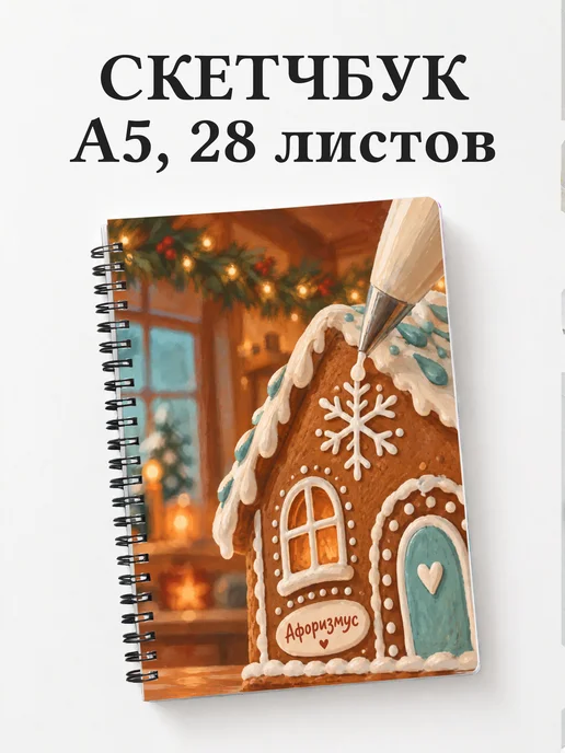 Скетчбук Новогодние пряники