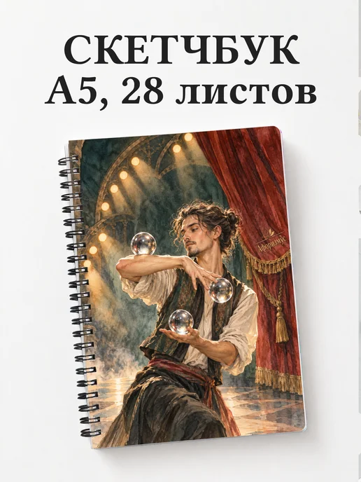 Скетчбук Контактное жонглирование