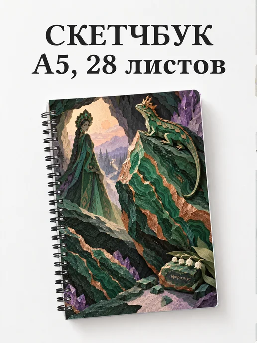 Скетчбук Хозяйка Медной горы
