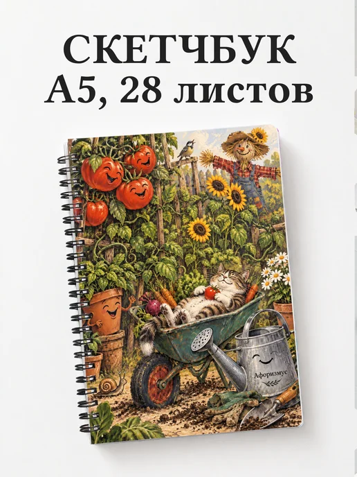 Скетчбук Юмор садоводов