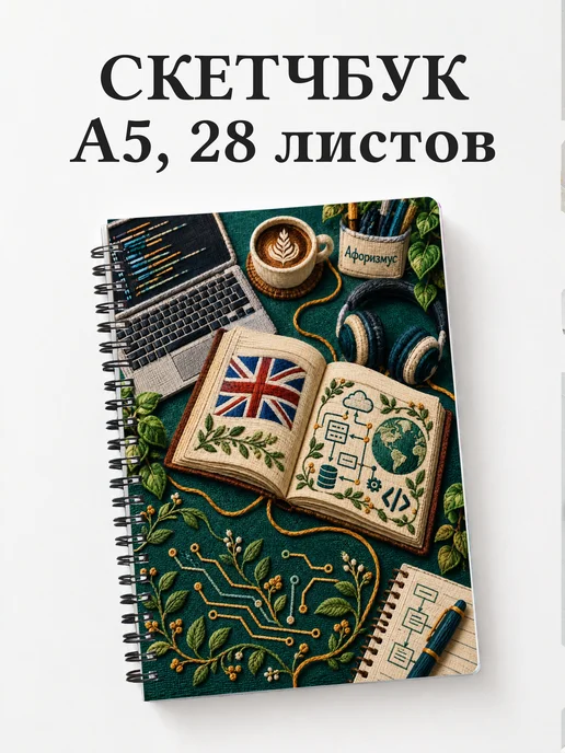 Скетчбук Английский для IT