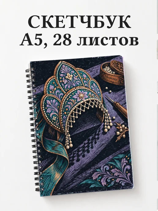 Скетчбук Кокошники