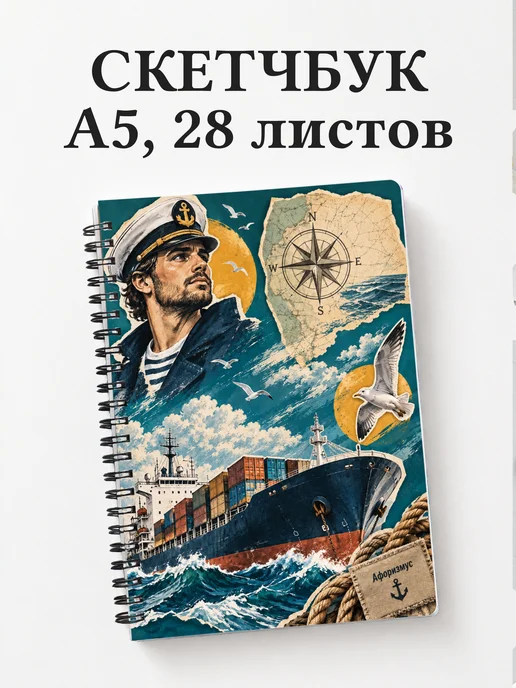 Скетчбук Английский для моряков