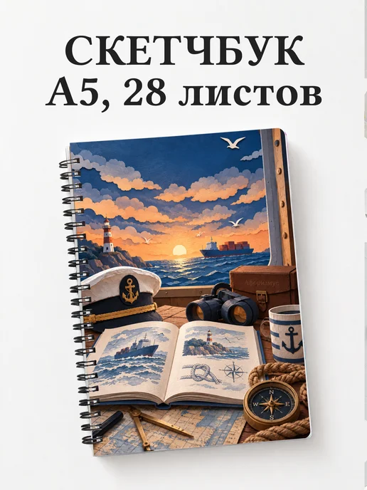 Скетчбук Английский для моряков