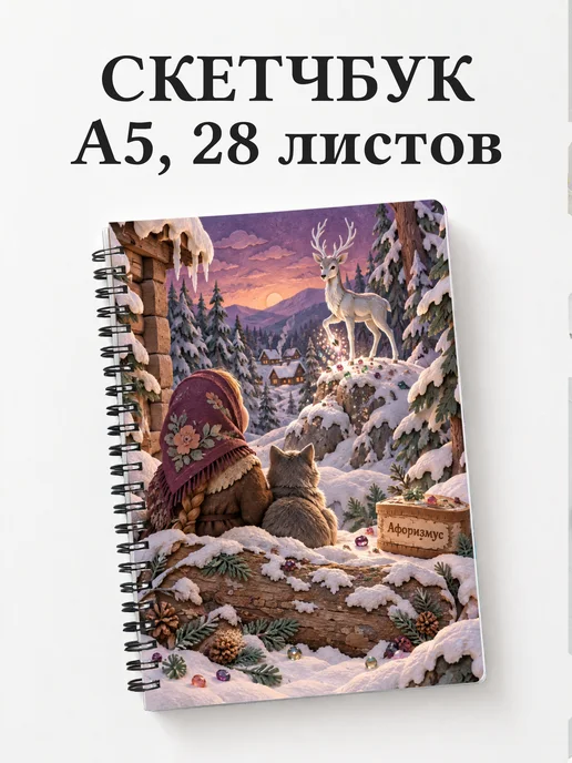 Скетчбук Серебряное копытце