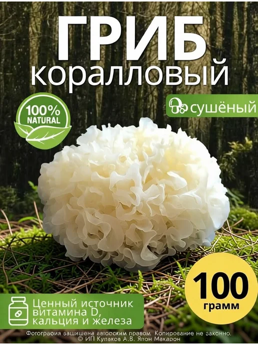 Грибы сушеные Древесные 101г. 1шт, 101 г, 1 шт