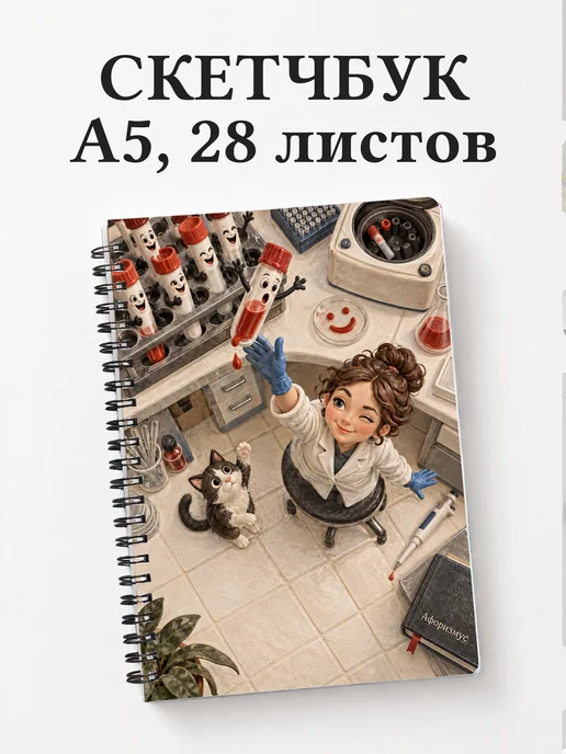Скетчбук Юмор лаборантов