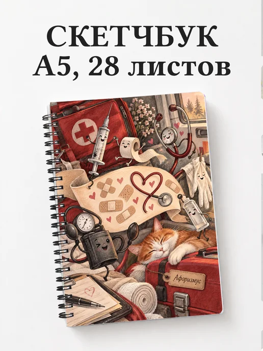 Скетчбук Юмор фельдшеров