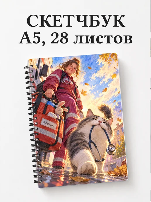 Скетчбук Юмор фельдшеров