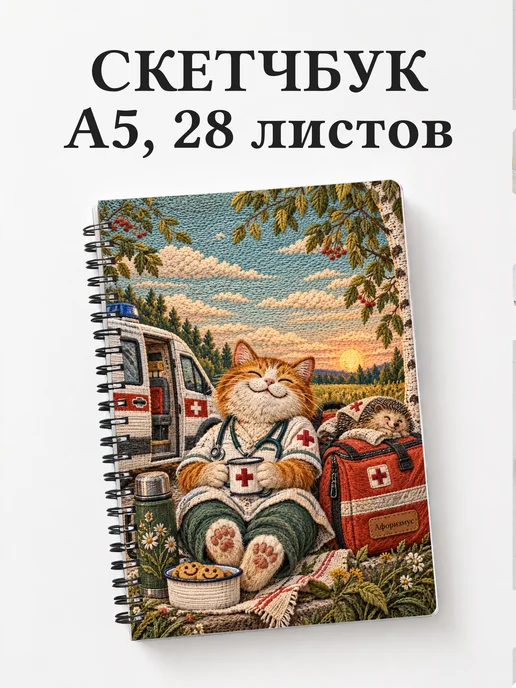 Скетчбук Юмор фельдшеров