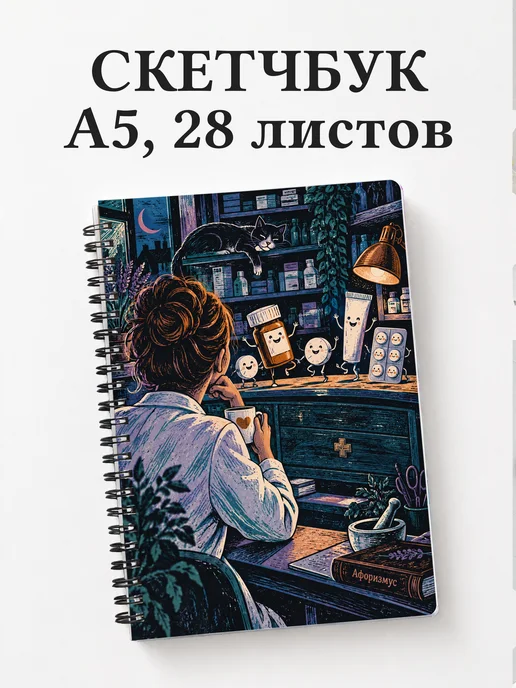Скетчбук Юмор аптечных работников
