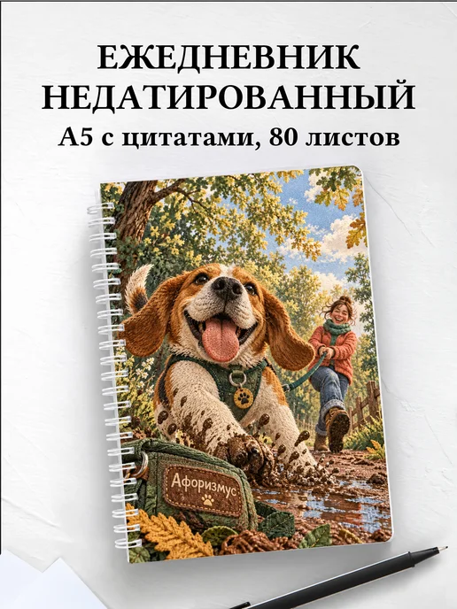 Ежедневник недатированный Юмор собачников
