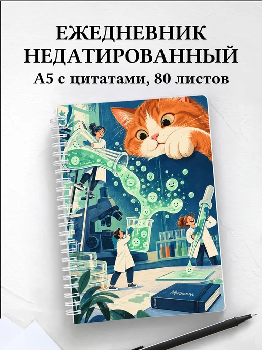 Ежедневник недатированный Юмор лаборантов