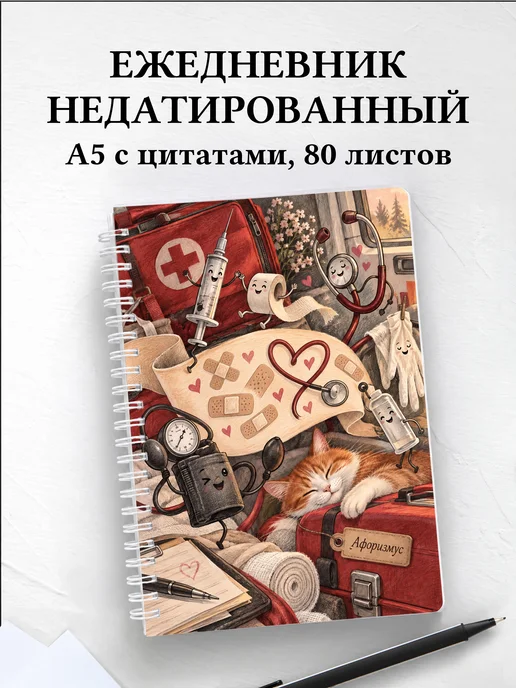 Ежедневник недатированный Юмор фельдшеров
