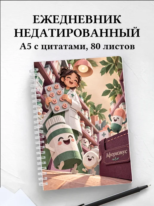 Ежедневник недатированный Юмор аптечных работников