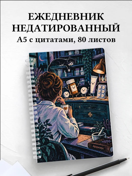 Ежедневник недатированный Юмор аптечных работников